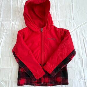 Columbia Fleece Jacket Full Zip Hoodie WIndbreaker 3T